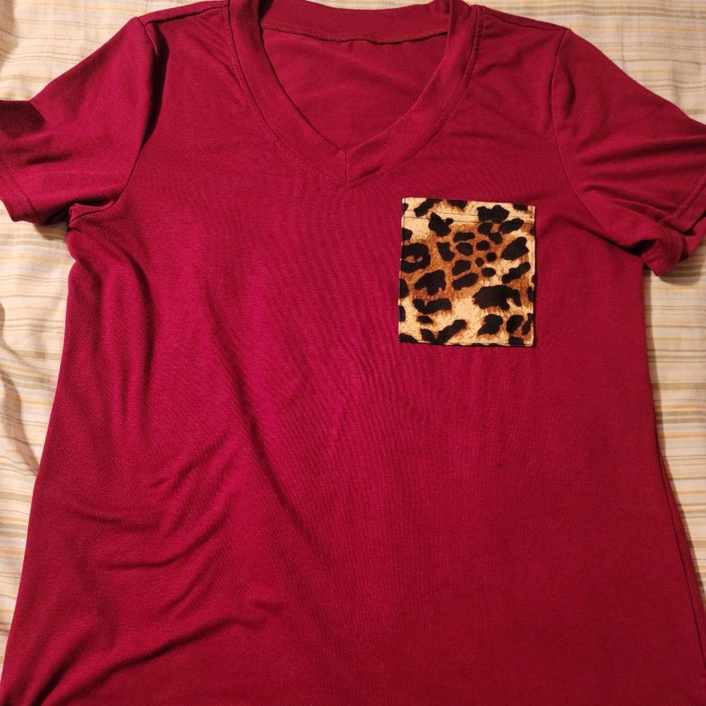 Womens Maroon Top